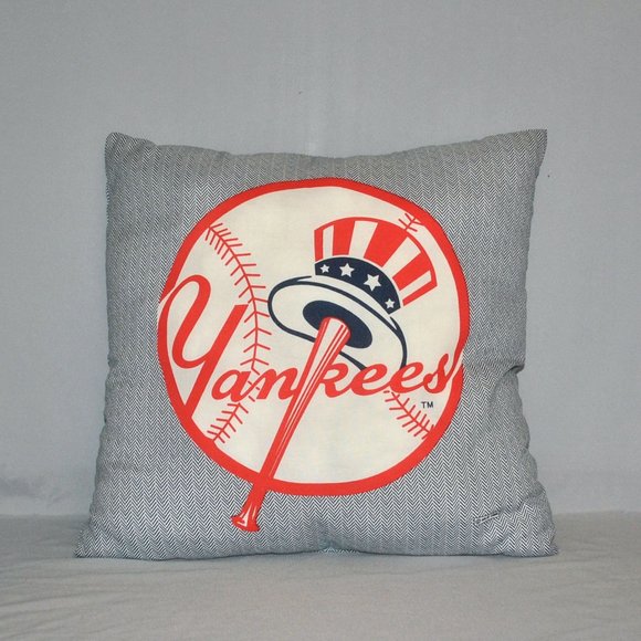 Vintage 90s New York Yankees Decorative Pillow MLB 1996 - Picture 2 of 8